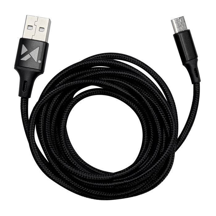 Wozinsky Kabel USB - Typ C 2M 2,4A do Szybkiego Ładowania - Czarny