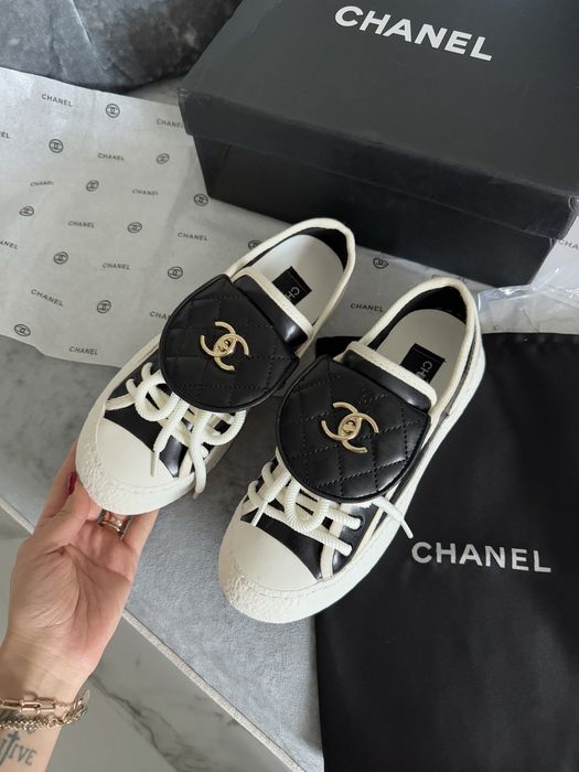 Кеды Chanel черные люкс бренд