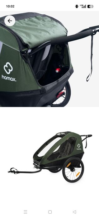 Przyczepka rowerowa hamax jak nowa