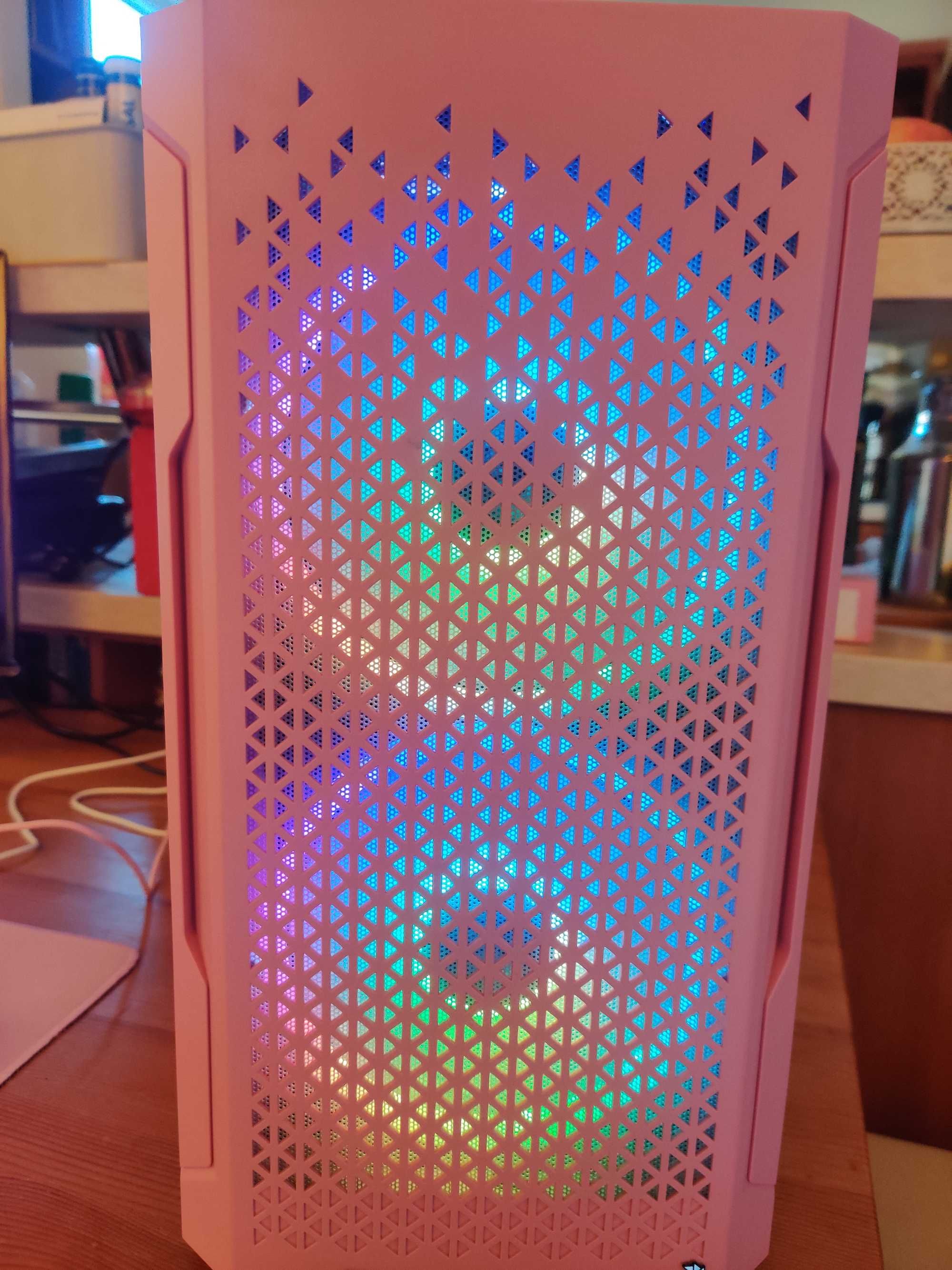 Komputer różowy (unikatowy) Pink Lady PC Desktop Gamingowy
