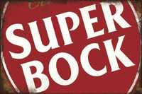 Placa decorativa retro, Super Bock , nova, 30 x 20 cm