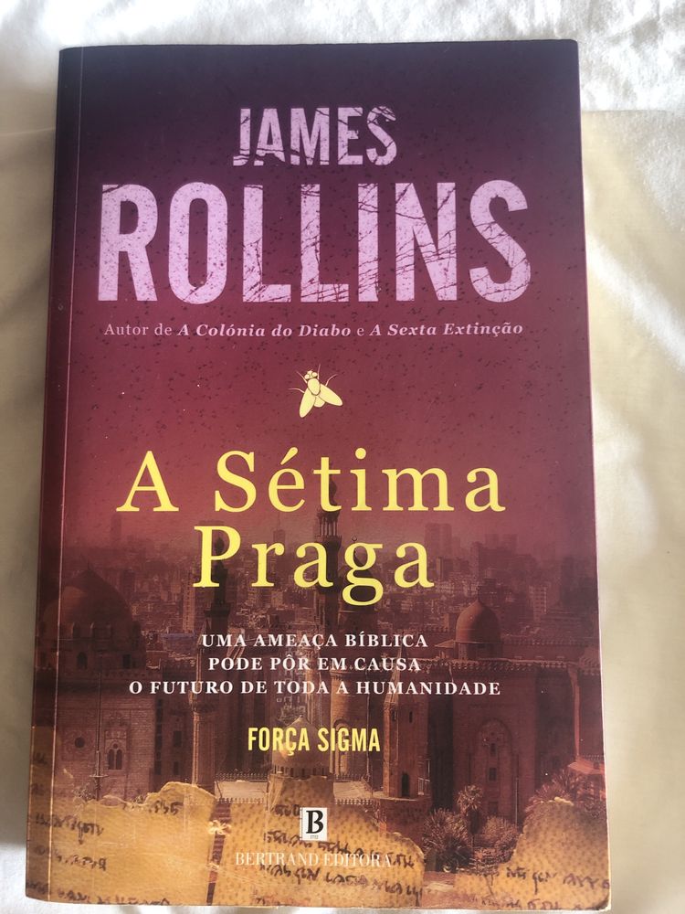Livro A sétima praga, de James Rollins, coleção Força Sigma