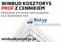 Program kosztorysujący WINBUD Prof z e-Bistyp