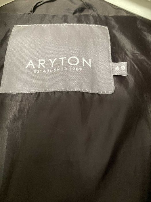 Czekoladowa puchowa kurtka Aryton, rozmiar 40