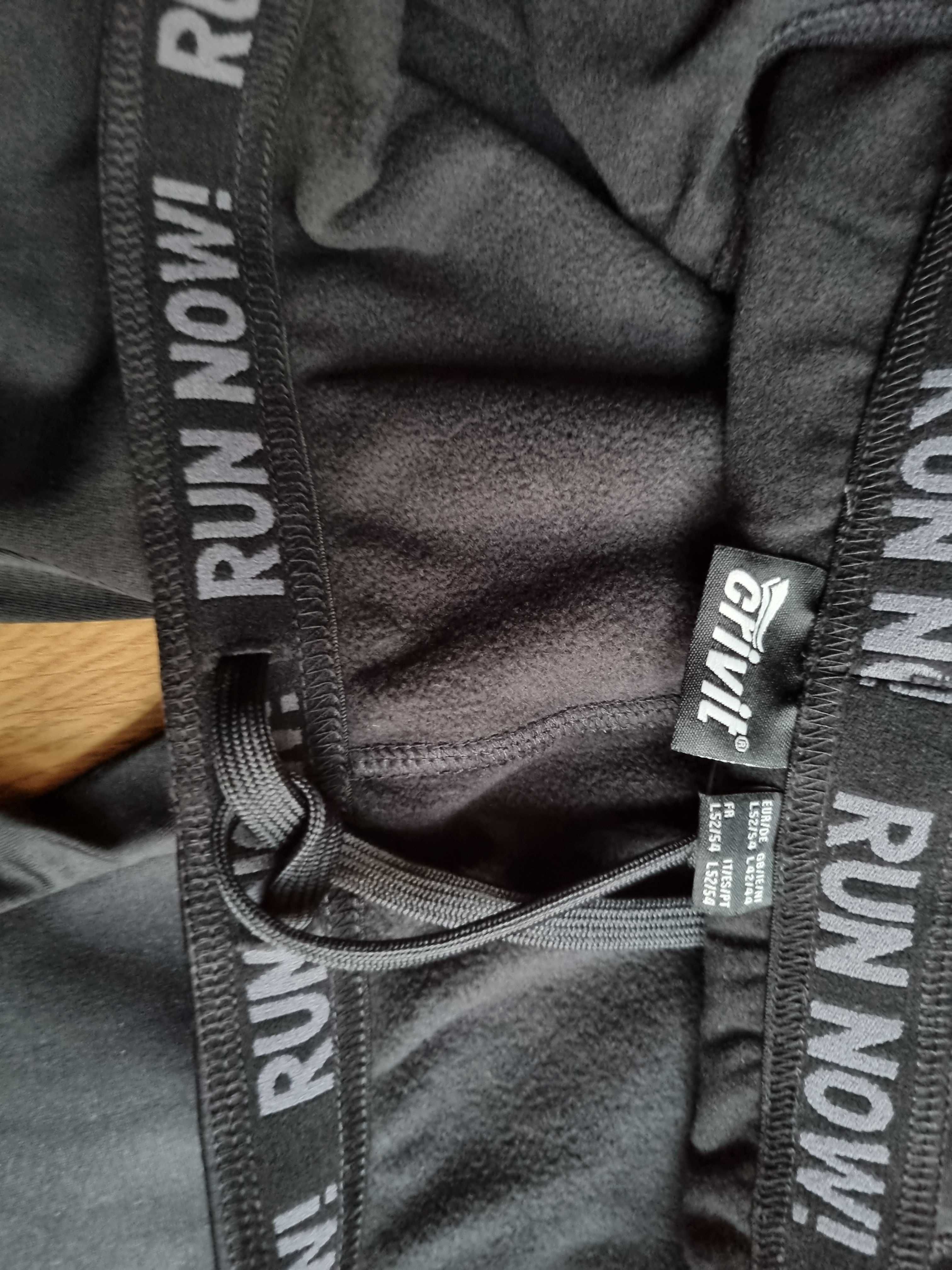 Spodnie dresowe męskie CRIVIT, bieganie rower NOWE, rozmiar 52/54, XL