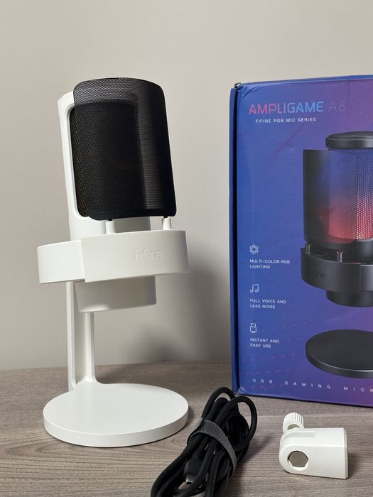 Микрофон fifine A8 white