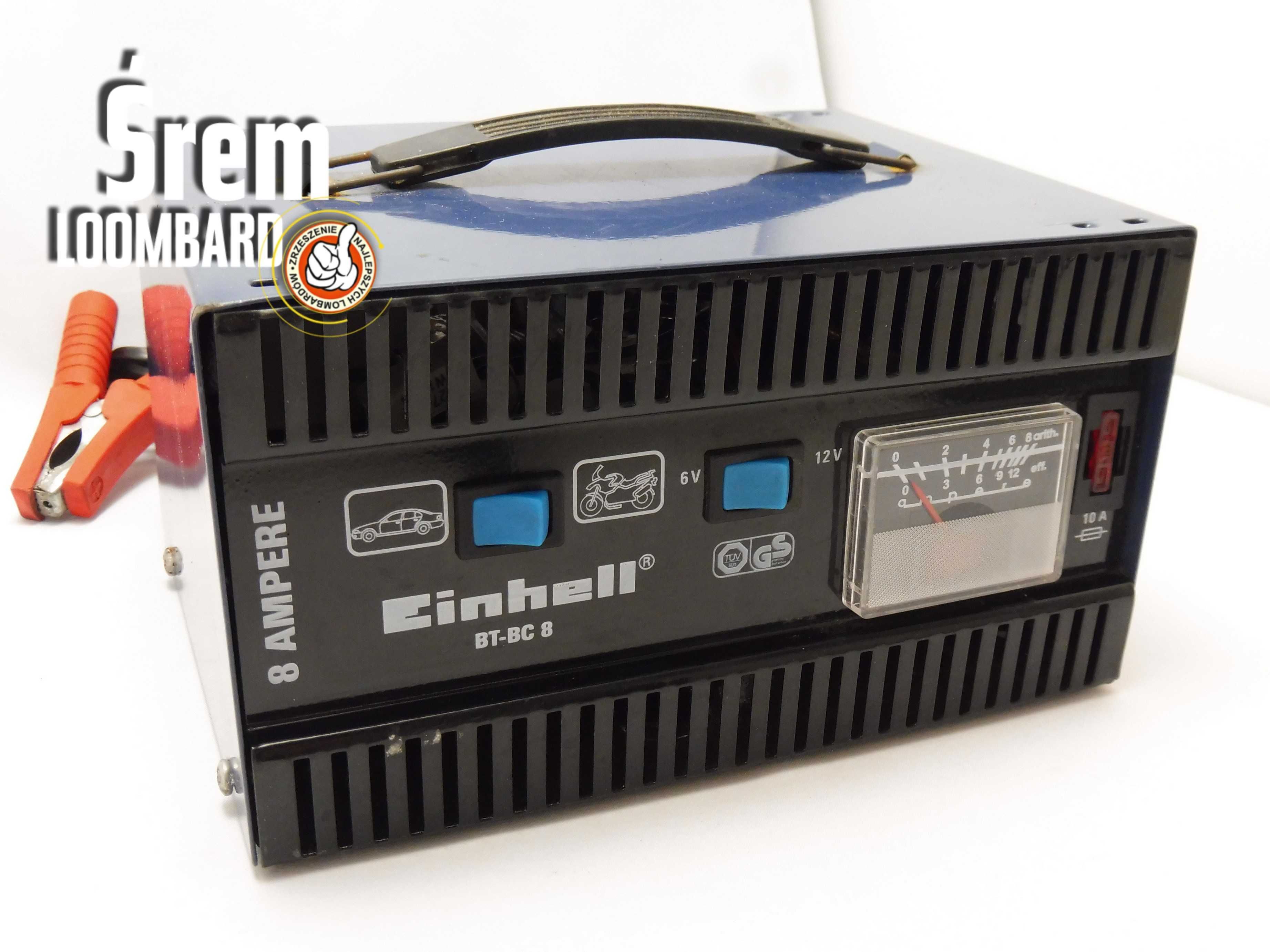 Prostownik Einhell 6V/12V BT-BC 8 BLUE, kpl, db stan!