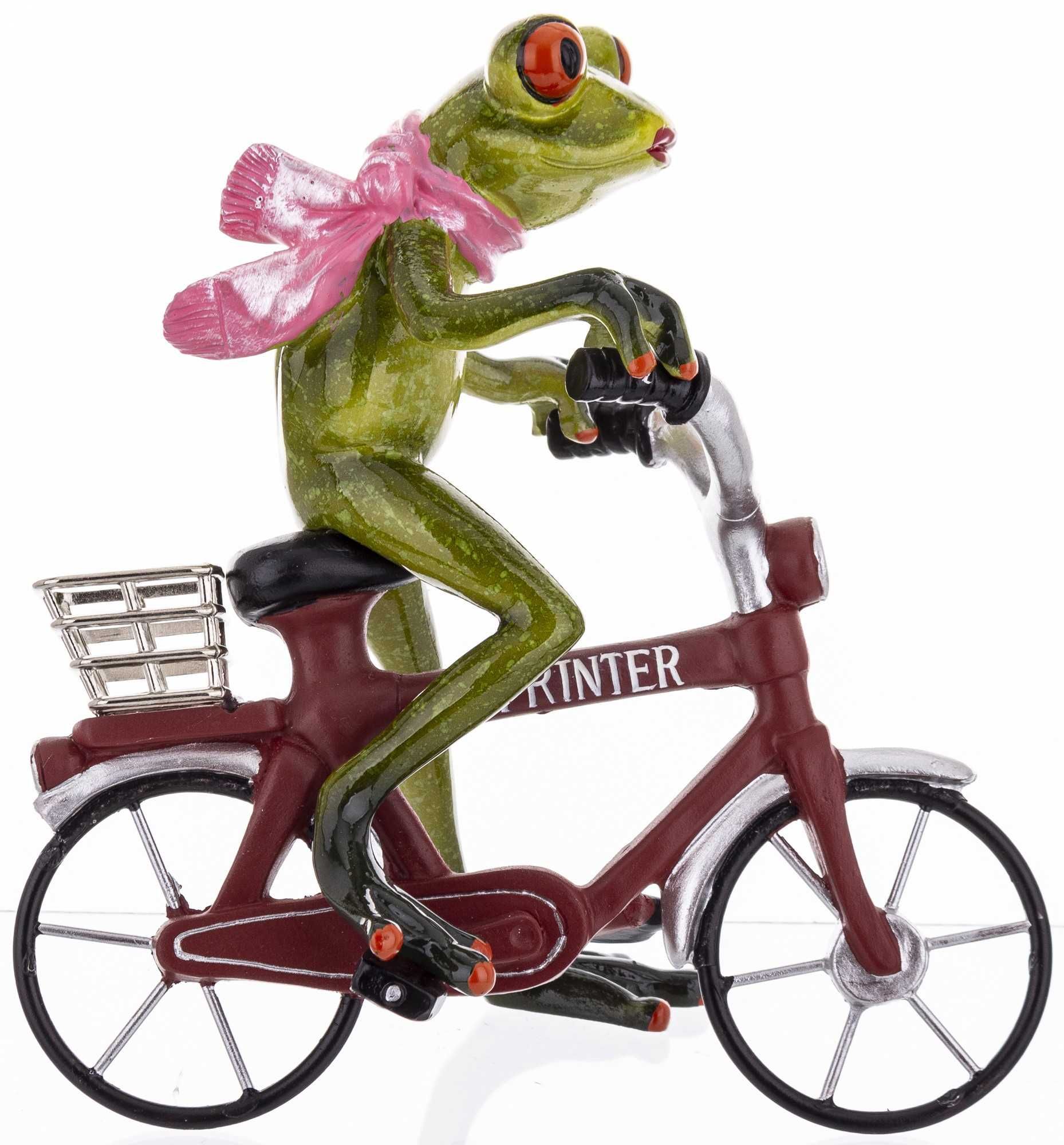 Żaba na rowerze żaba rowerzysta dekoracja