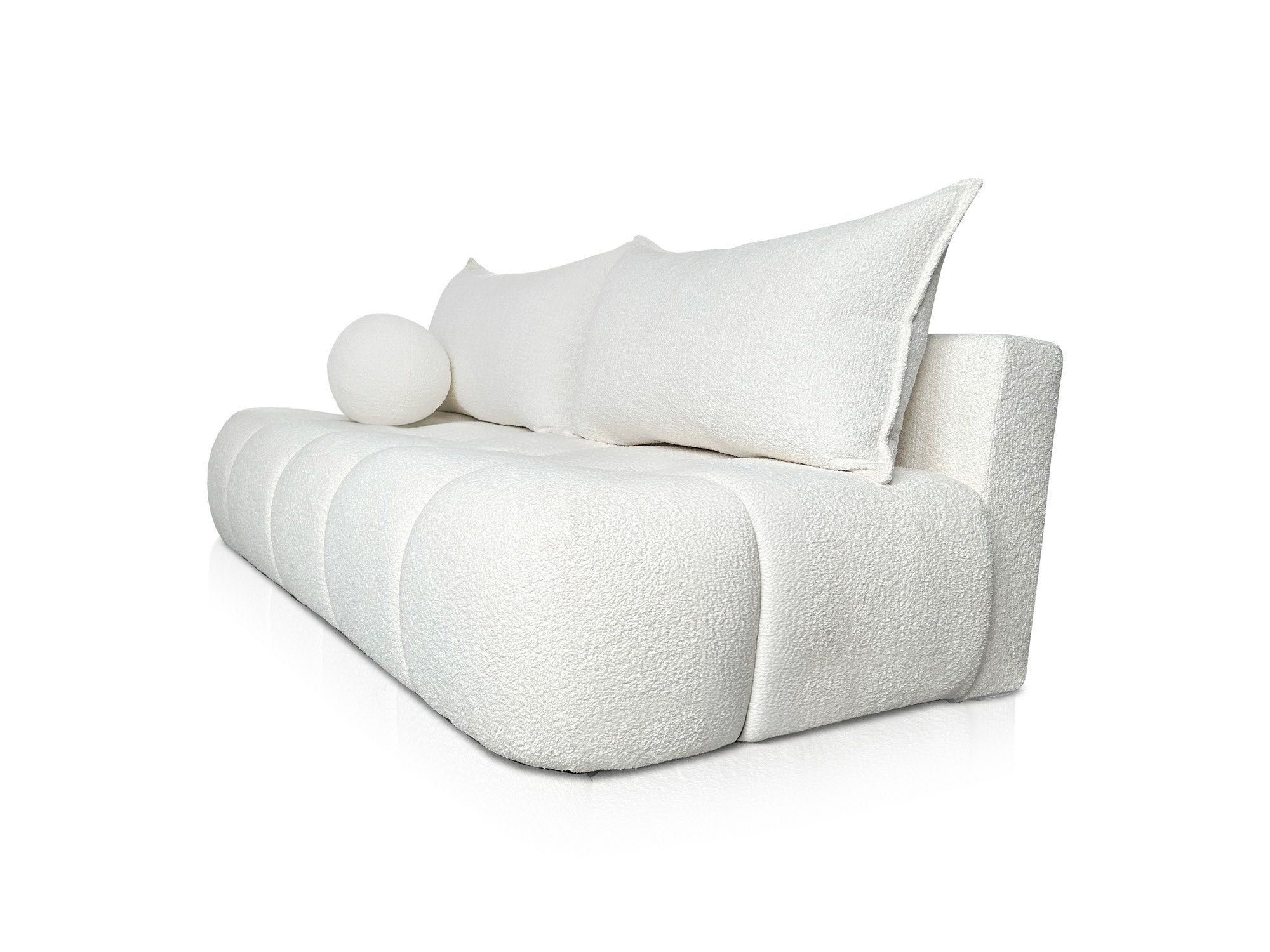 Kanapa sofa VIOLE BOUCLE rozkładana z funkcją spania + pojemnik