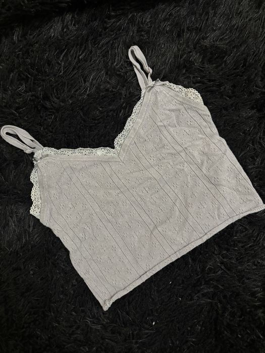 Майка fb sisters xxs сіра coquette y2k