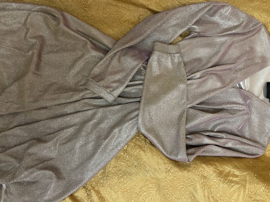 Платье с блеском, назапах , размер s-m, м - с