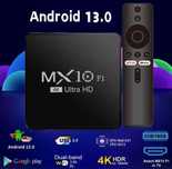 TV Box MX10 Андроїд ТВ Бокс 2x16 ГБ Андроїд 13
