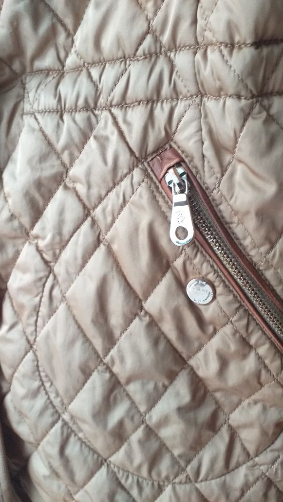 Kurtka 36 S pikowana Massimo Dutti beżowa parka