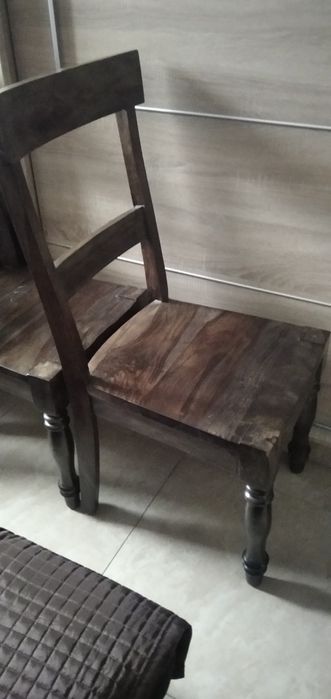 6 krzeseł kolonialnych palisander