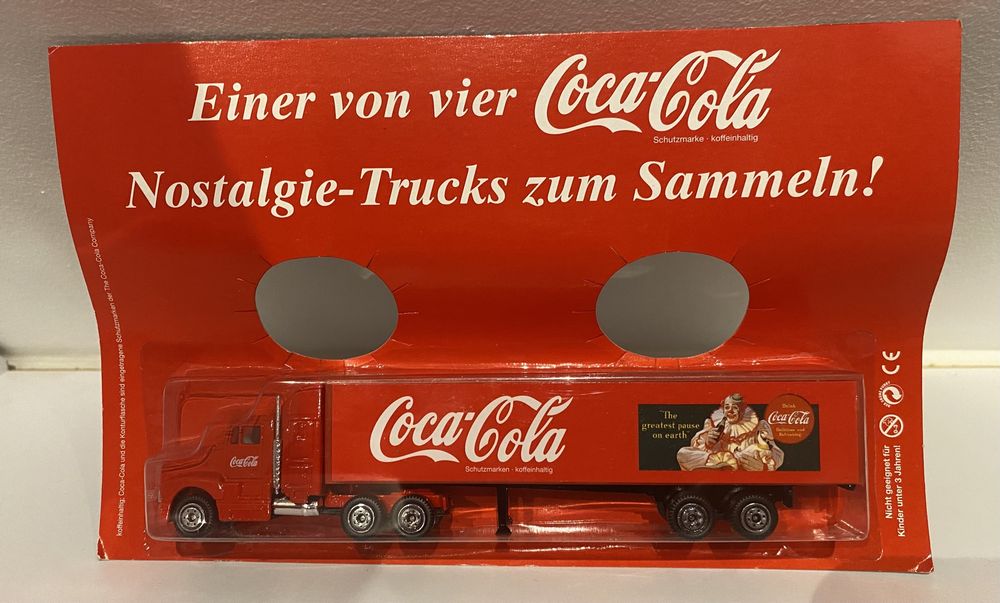 Ciężarówka Coca cola edycja nostalgia 3szt