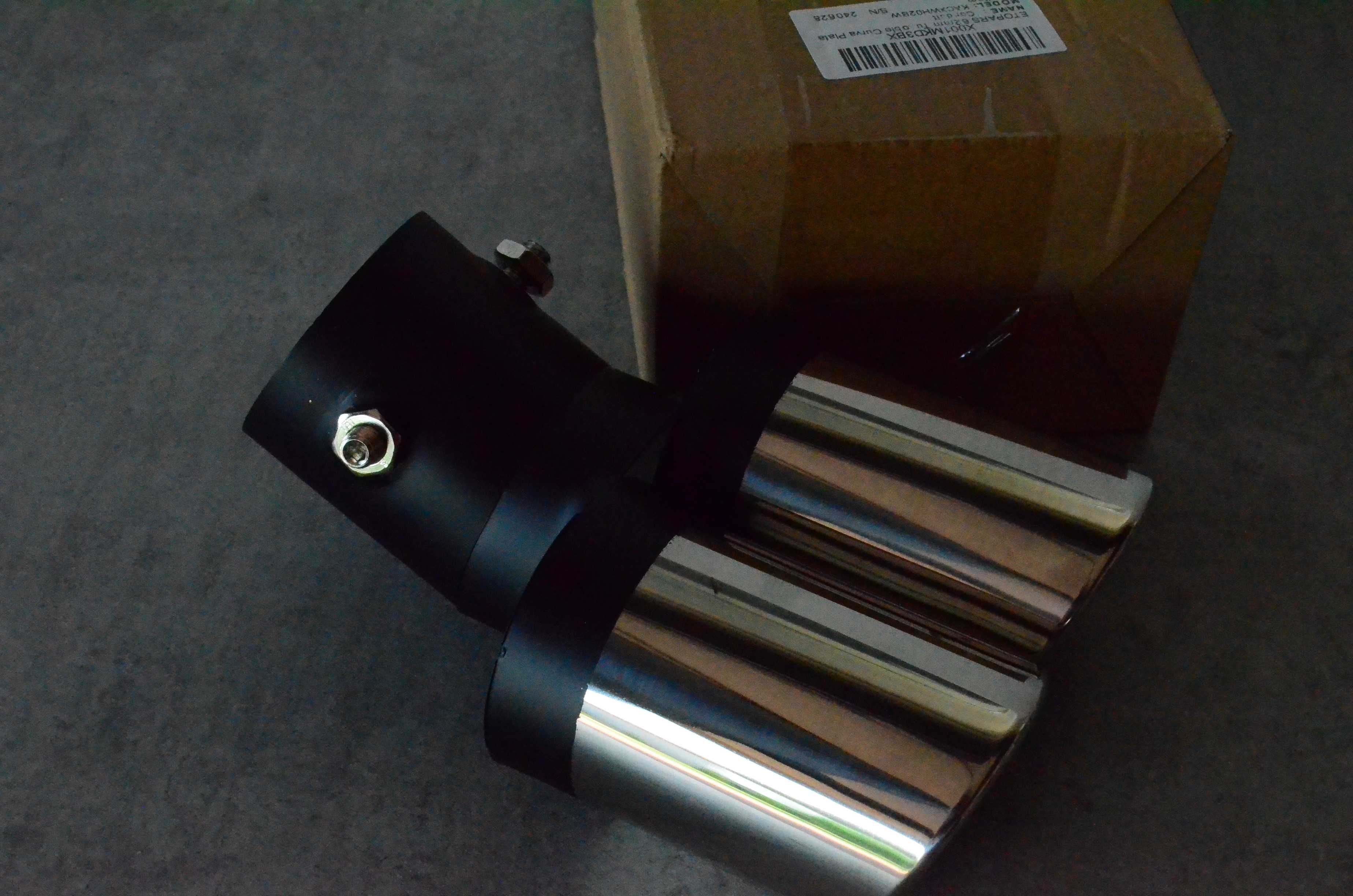 Tłumik końcowy, podwójny ETOPARS 63 mm wygięty