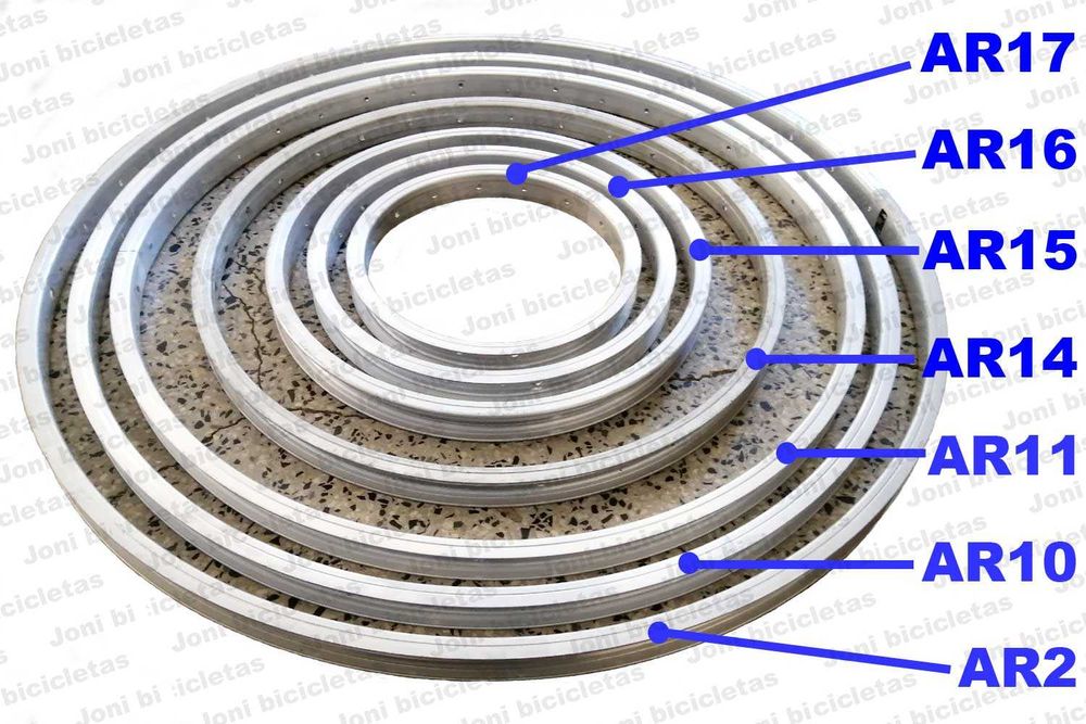 Raios, cabeças e aros p/ roda de bicicleta