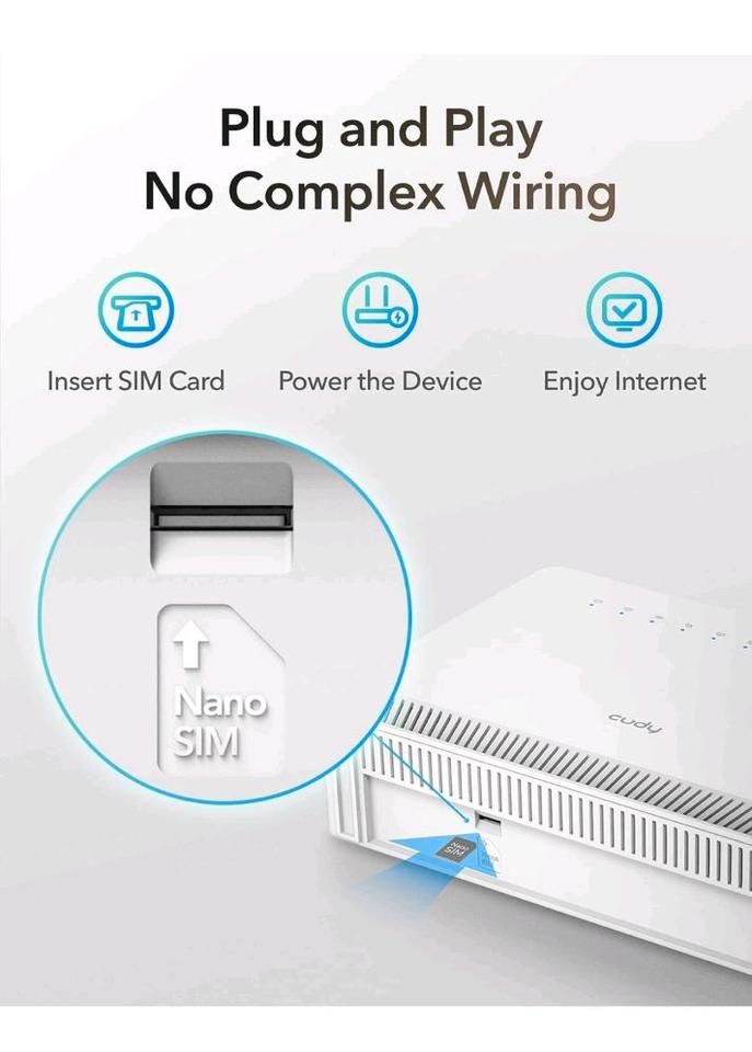 Router modem WiFi Cudy N300, 4G LTE