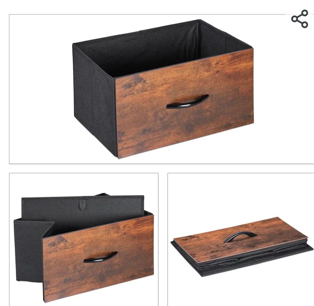 Relaxdays Stolik nocny szafka szafka nocna industrialny, 2 półki, 2 sz