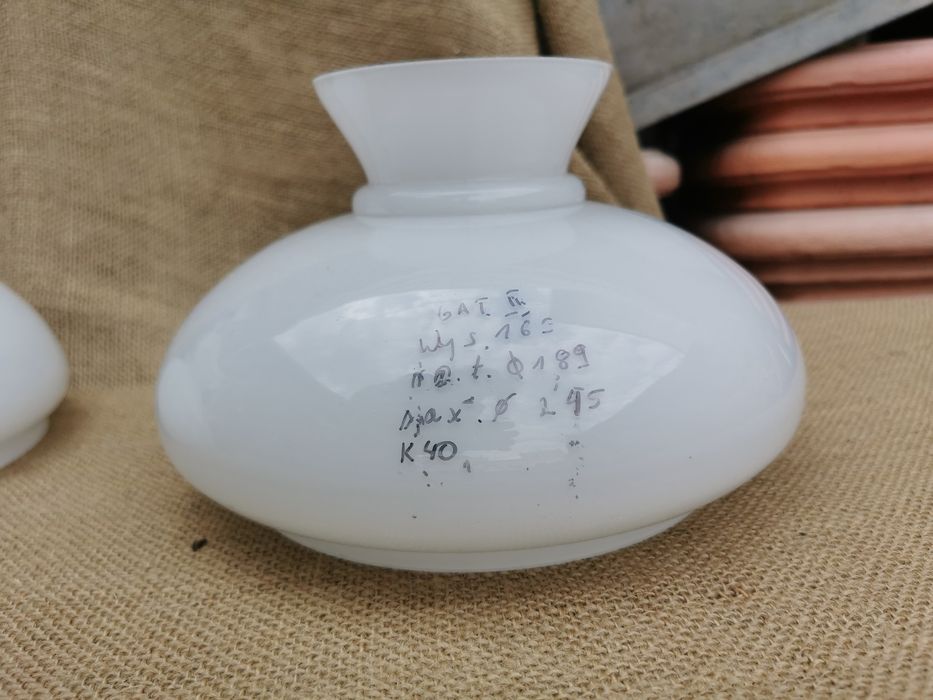 Klosz do lampy naftowej elektryczna 189mm 19cm