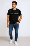 Koszulka Tommy Hilfiger T-shirt M Męska Czarna Bawełna