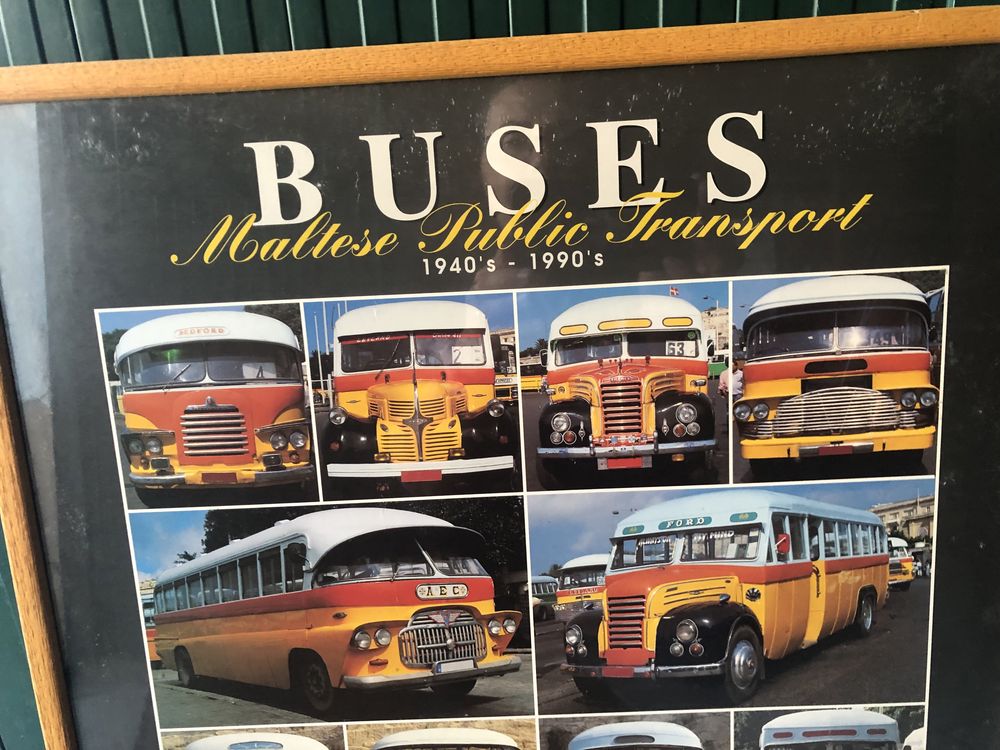 Quadro de autocarros antigos