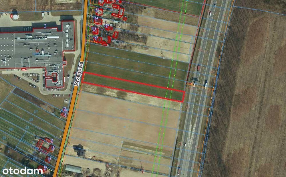 Działka przemysłowa ul. Brzegowa 4117 m2