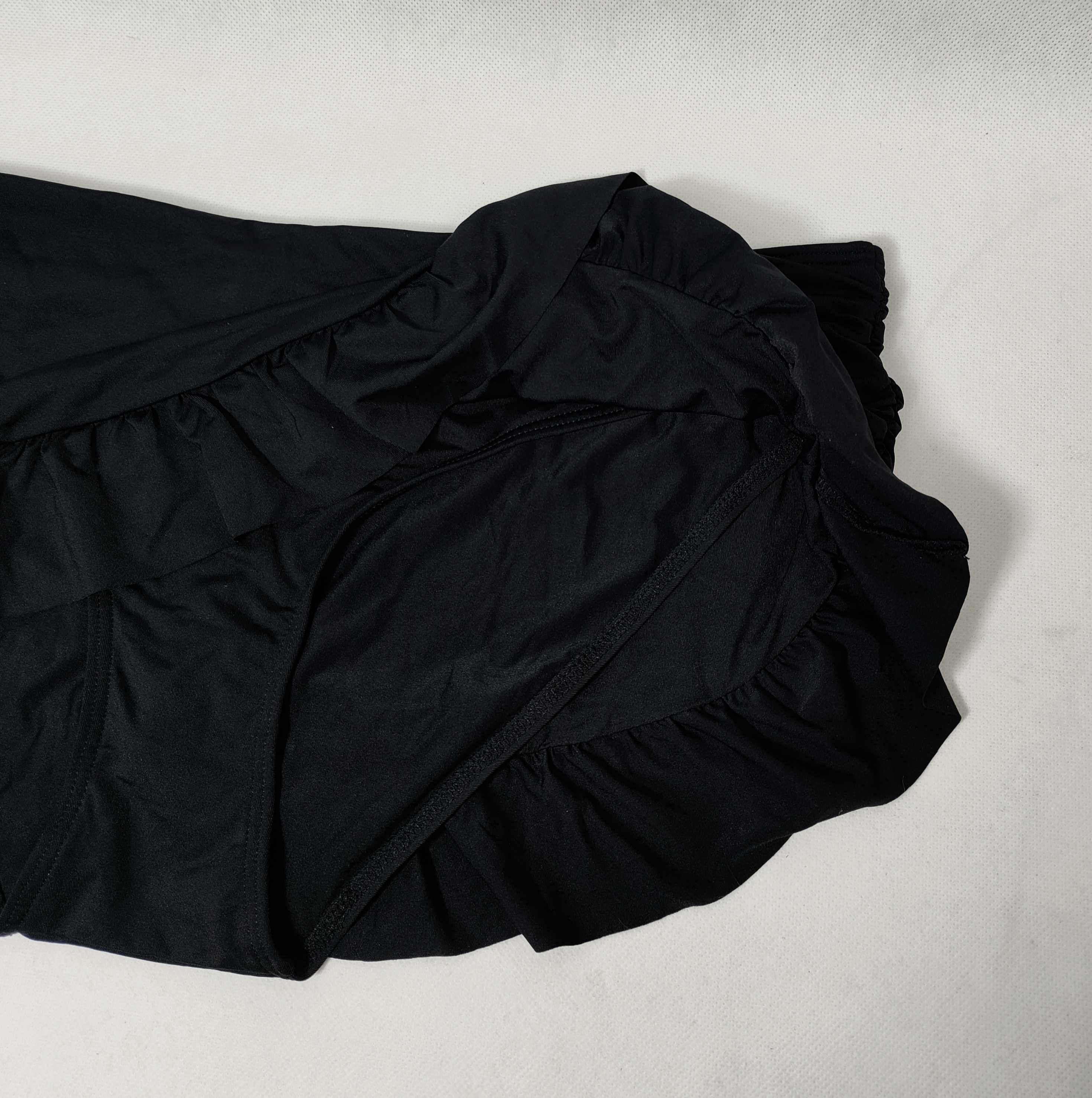 Majtki kąpielowe ze spódniczką dół od stroju czarne 36 STD0209C