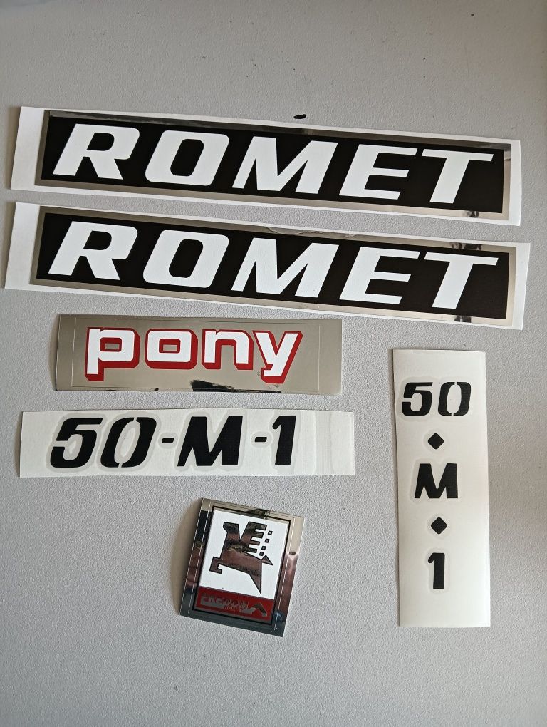 Komplet naklejek naklejki motorynka Romet pony M1