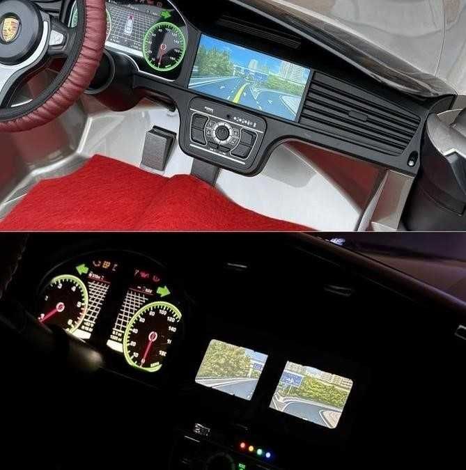 Дитячий електромобіль для двох двомісний Porsche детский электромобиль