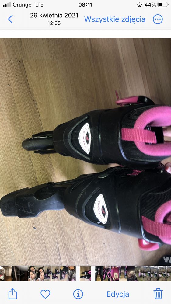 Rolki Rollerblade thunder 18,5-21 cm + ochraniacze gratis