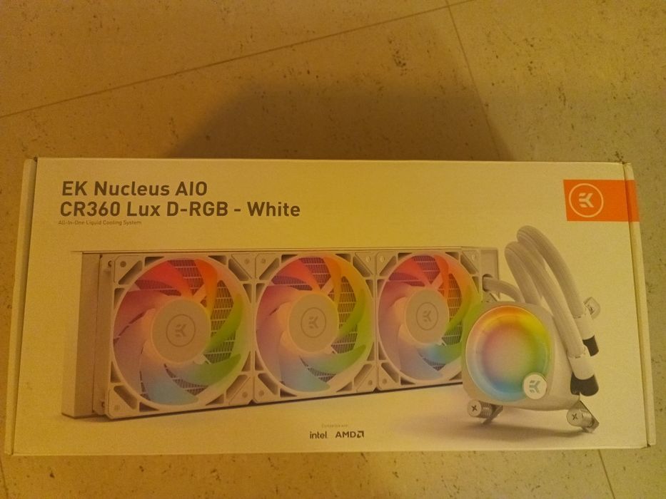 Chłodzenie wodne Ek nucleus AIO CR360 lux D-RGB-White