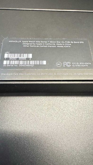 Годинник Apple Watch 7 Nike 45mm