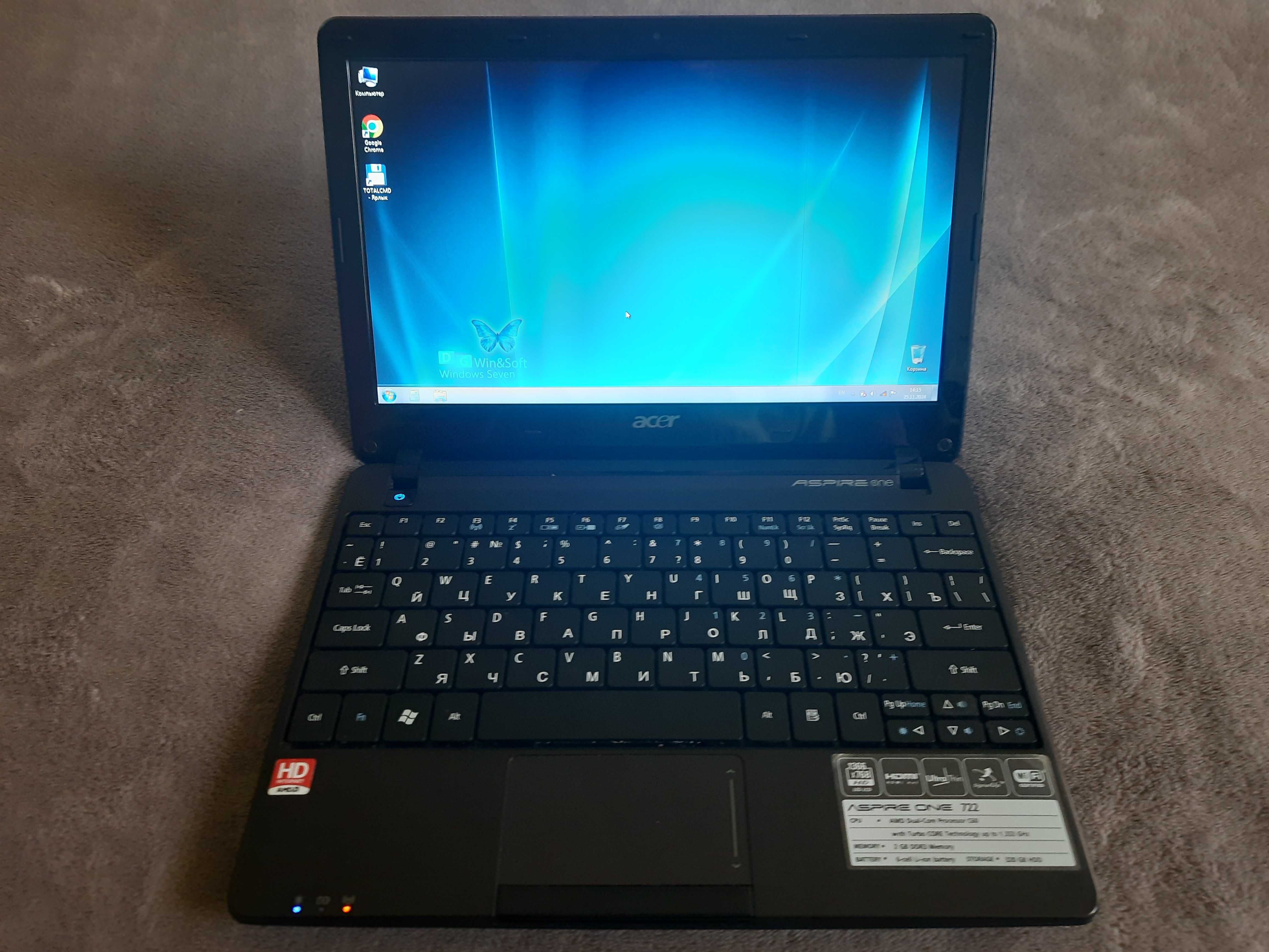 Ноутбук Acer Aspire One 722-C6Ckk