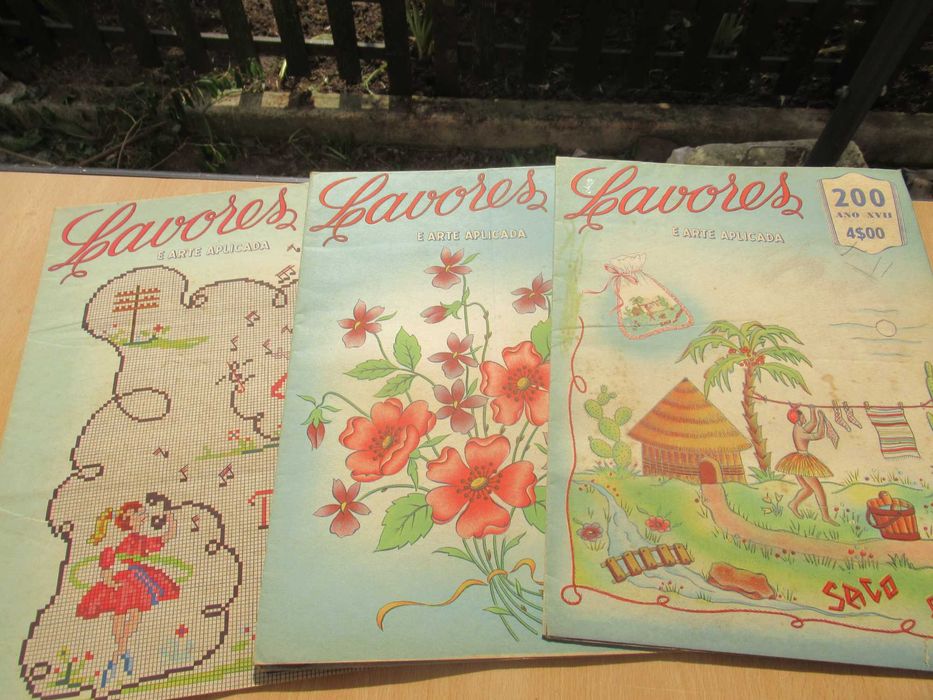 Lote de 16 Revistas antigas " Lavores " anos 1959/60 e 61