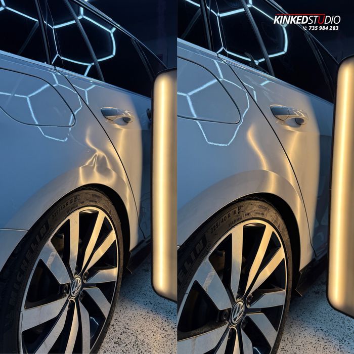 Usuwanie wgnieceń bez lakierowania, gradobicia (PDR) - Kinked Studio