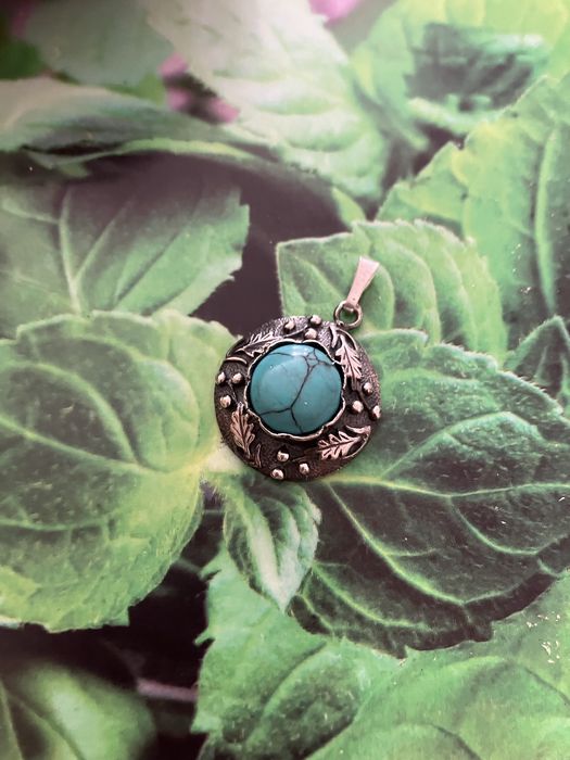 Srebrna zawieszka 925 dębowa