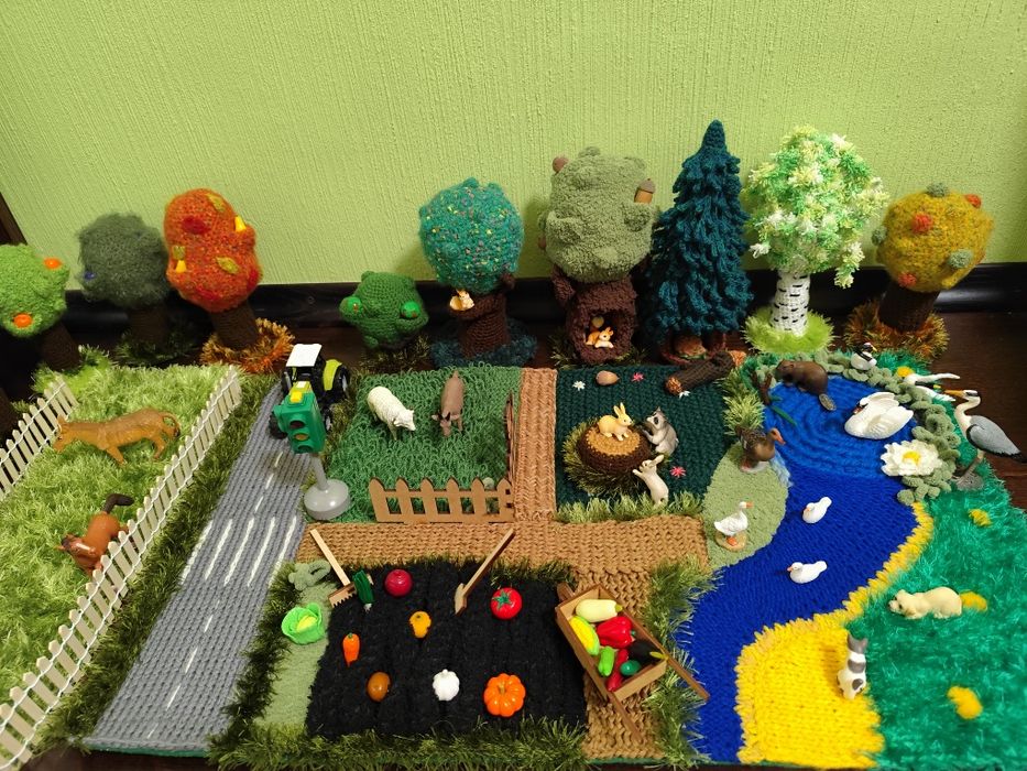 Розвиваючий килимок ферма