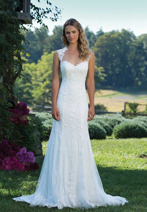 Koronkowa suknia ślubna, rozm.38/40 Justin Alexander, Rybka, Syrenka.