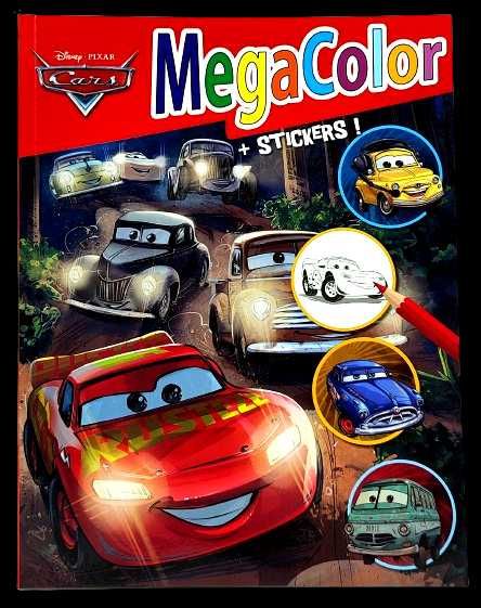 Kolorowanka Disney Cars Pixar + naklejki.