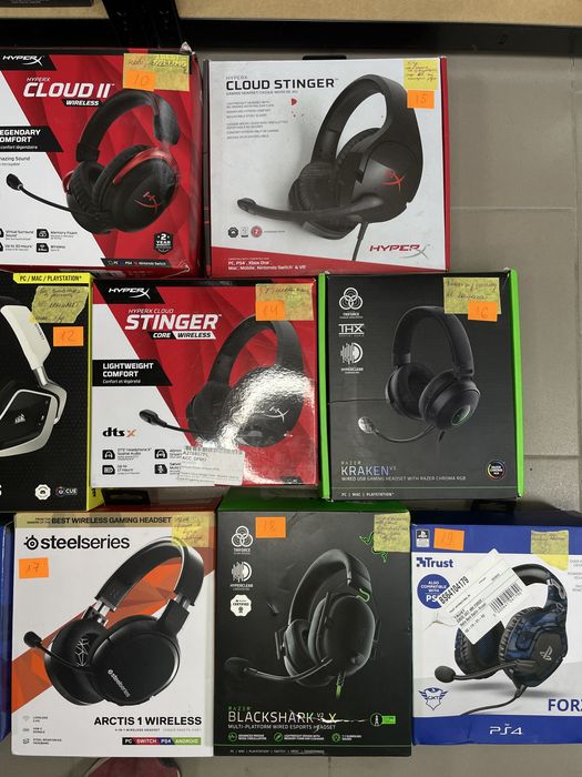 Навушники повнорозмірні ігрові Corsair, Steelseries, Hyper Razer