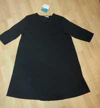 Nowa sukienka rozkloszowana r 48 50 6xl mała czarna midi plus size