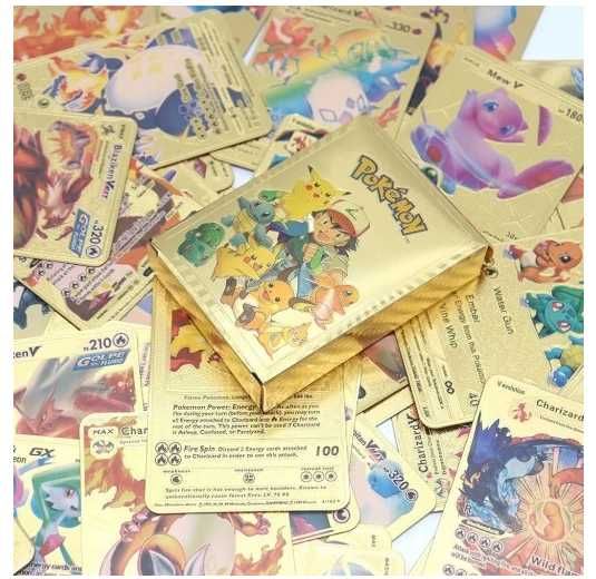 KARTY Pokemon Talia Kart kolekcjonerskich Edycja  Złota  55SZT