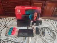 Nintendo switch azul e vermelho completo