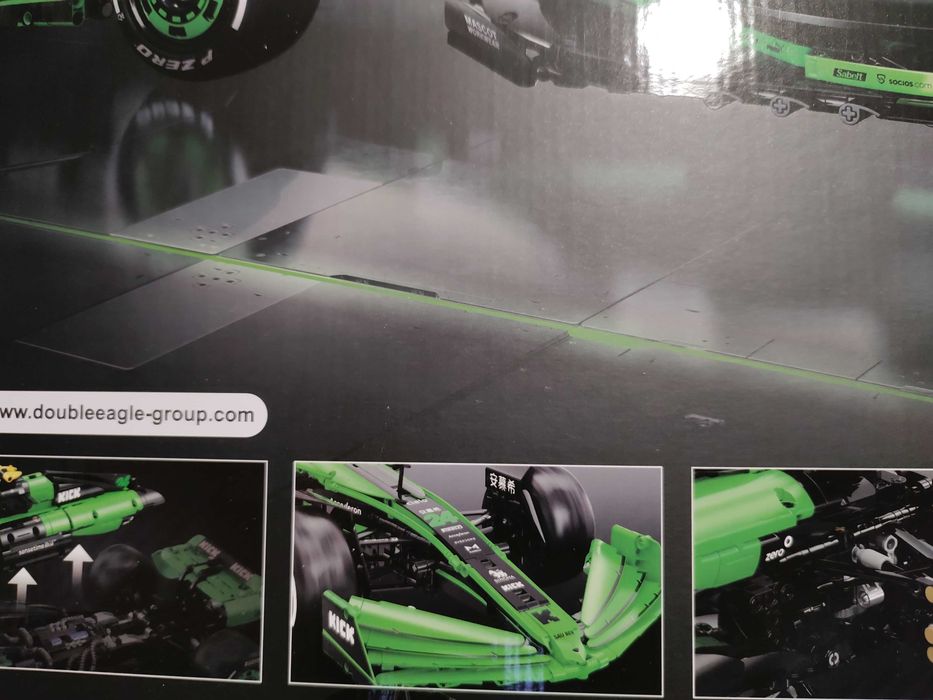 Zestaw klocków CaDA F1 Kick Sauber w skali 1:8 - Nowy 2553 el. 70cm