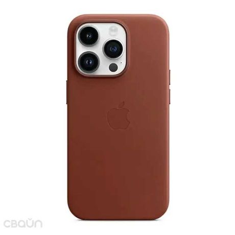 Чехол кожаный iPhone 14 Pro Leather Case with MagSafe Umber (MPPK3)