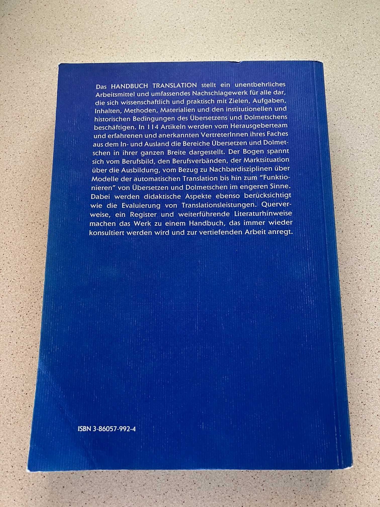 Handbuch Translation (Snell-Hornby / Hönig / Kussmaul / Schmitt)