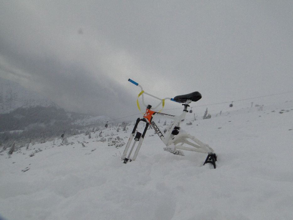 siodło długie Dual do skibike / siodełko do snowbike skibob