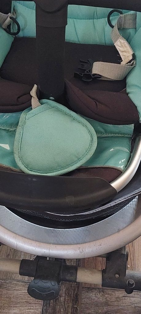 Wozek niebieski dla dziecka chłopca wózek niemowlęcy 2in1 coneco grati