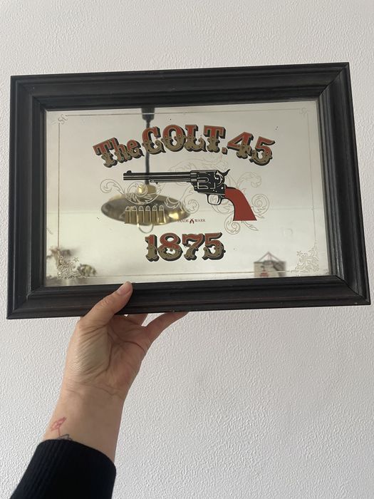 Espelho deforativo em madeira, vintage